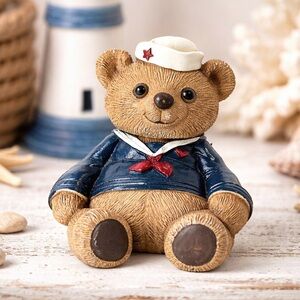 Vintage Vicki Lane Sailor Bear Figurine 3”